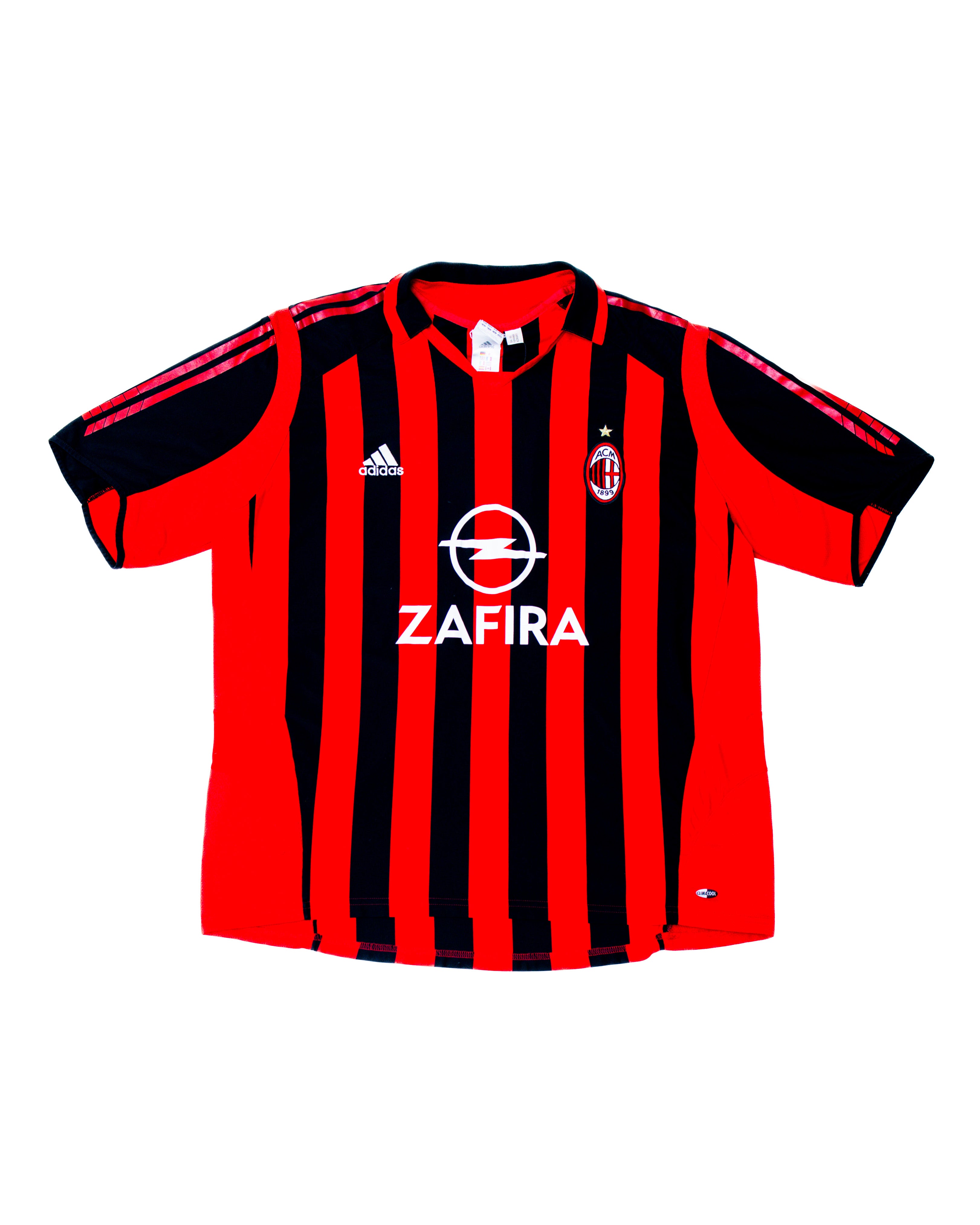【正規品】ACミラン 05-06 ホームユニフォーム ZAFIRA M 2005-2006 Adidas AC Milan Zafira Jersey #2 – M-Star Studios