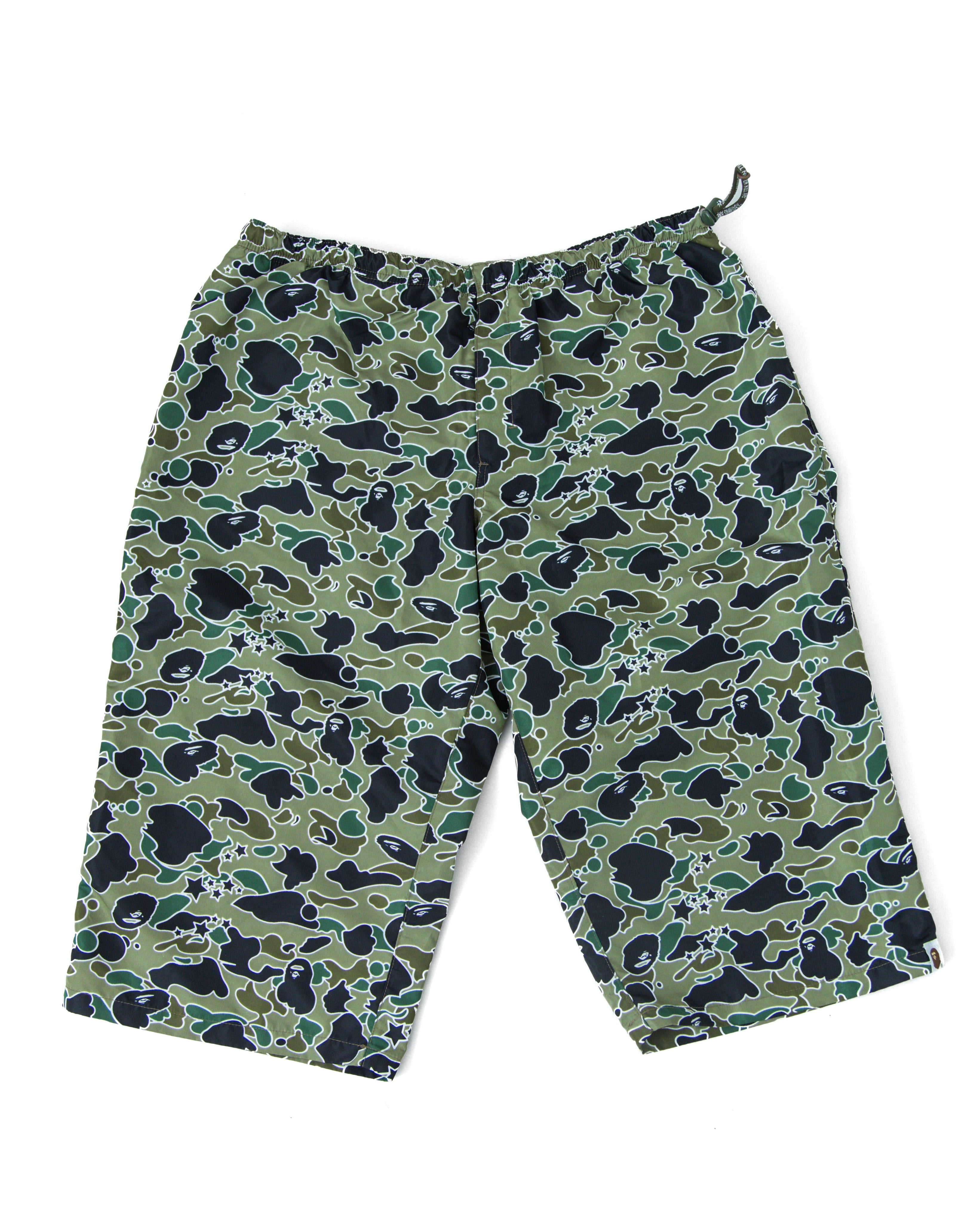 2000s BAPE 1st Camo Polyester Long Shorts