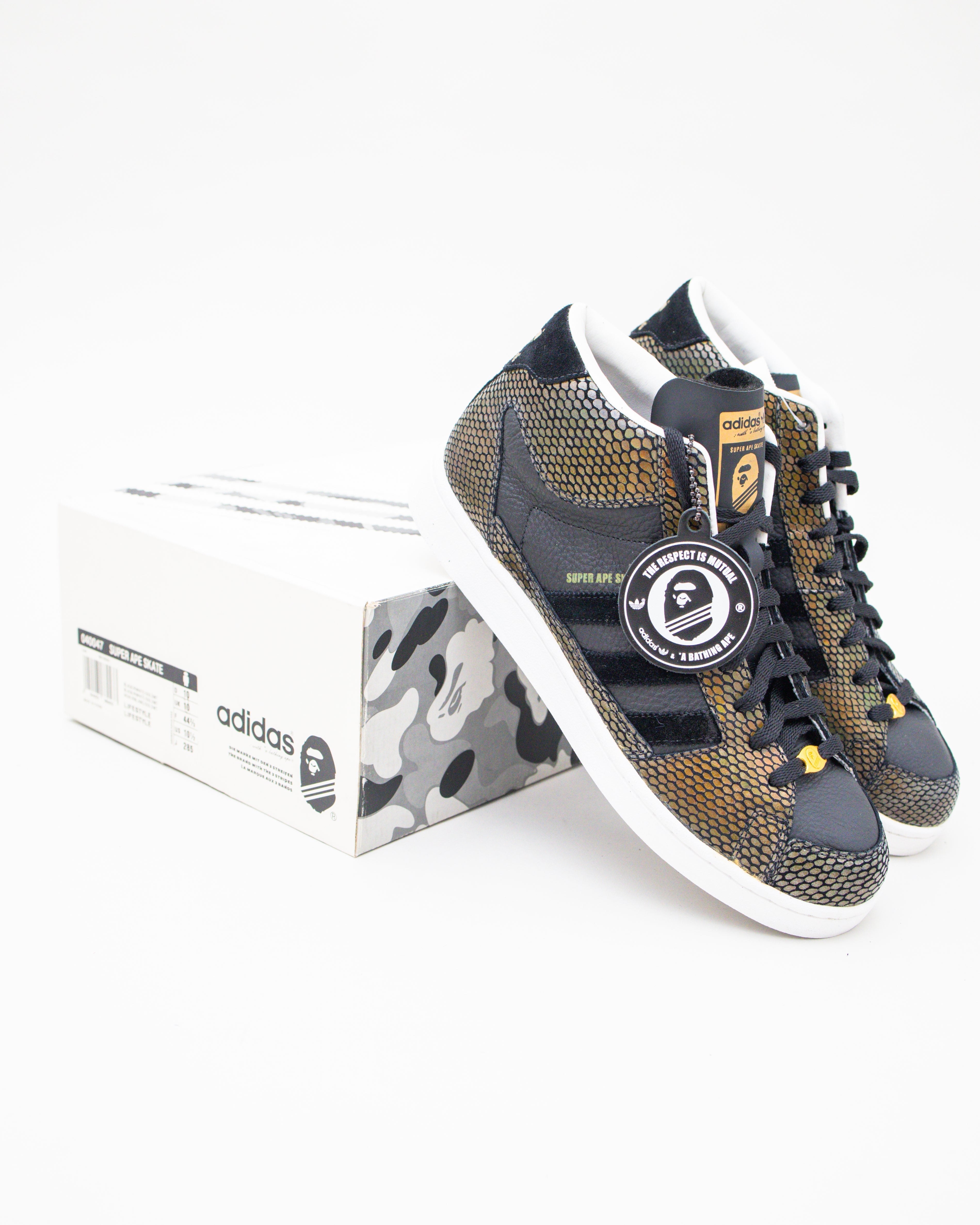 2000s BAPE x adidas Super APE Skate Mid – Snake Camo