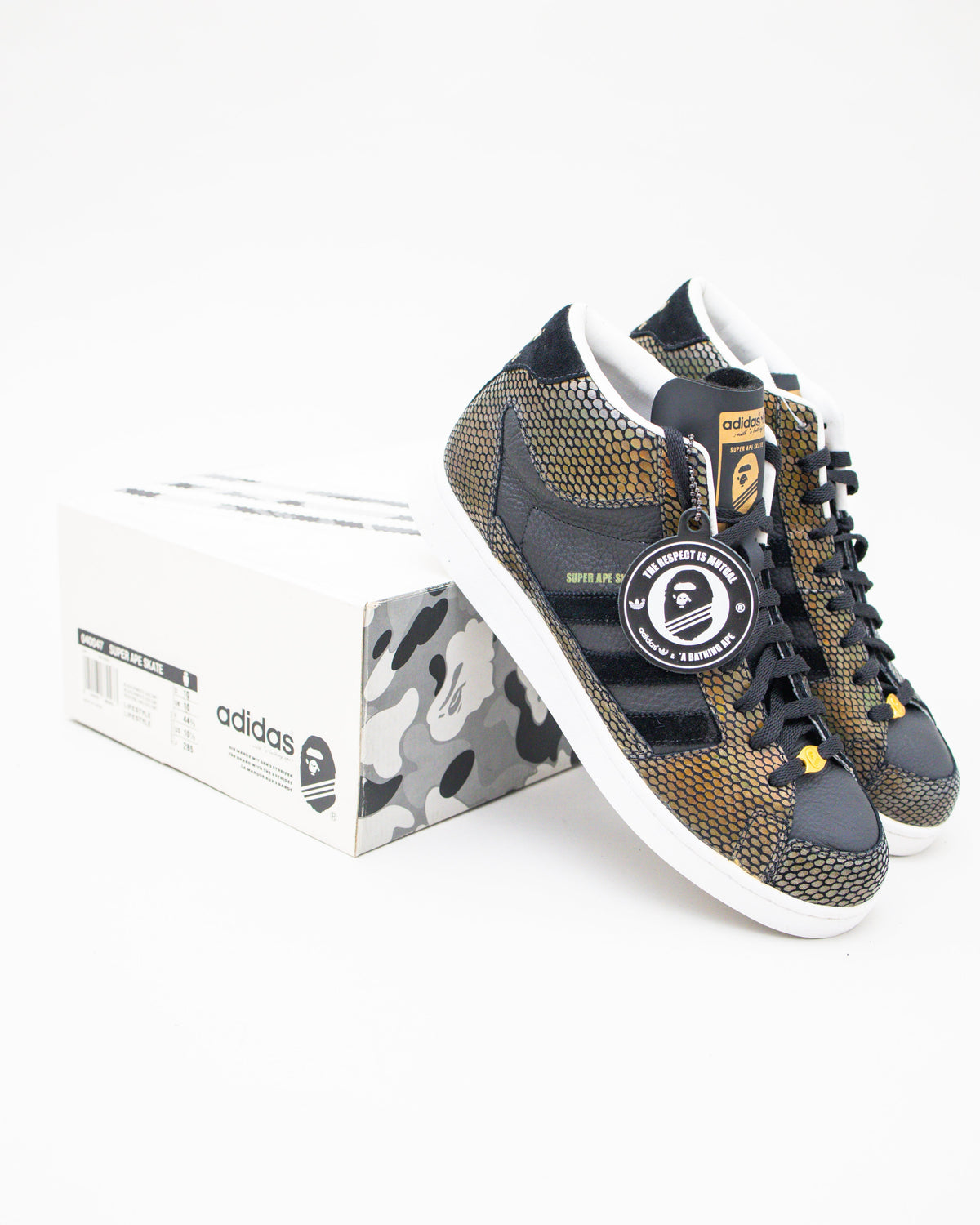 2000s BAPE x adidas Super APE Skate Mid – Snake Camo