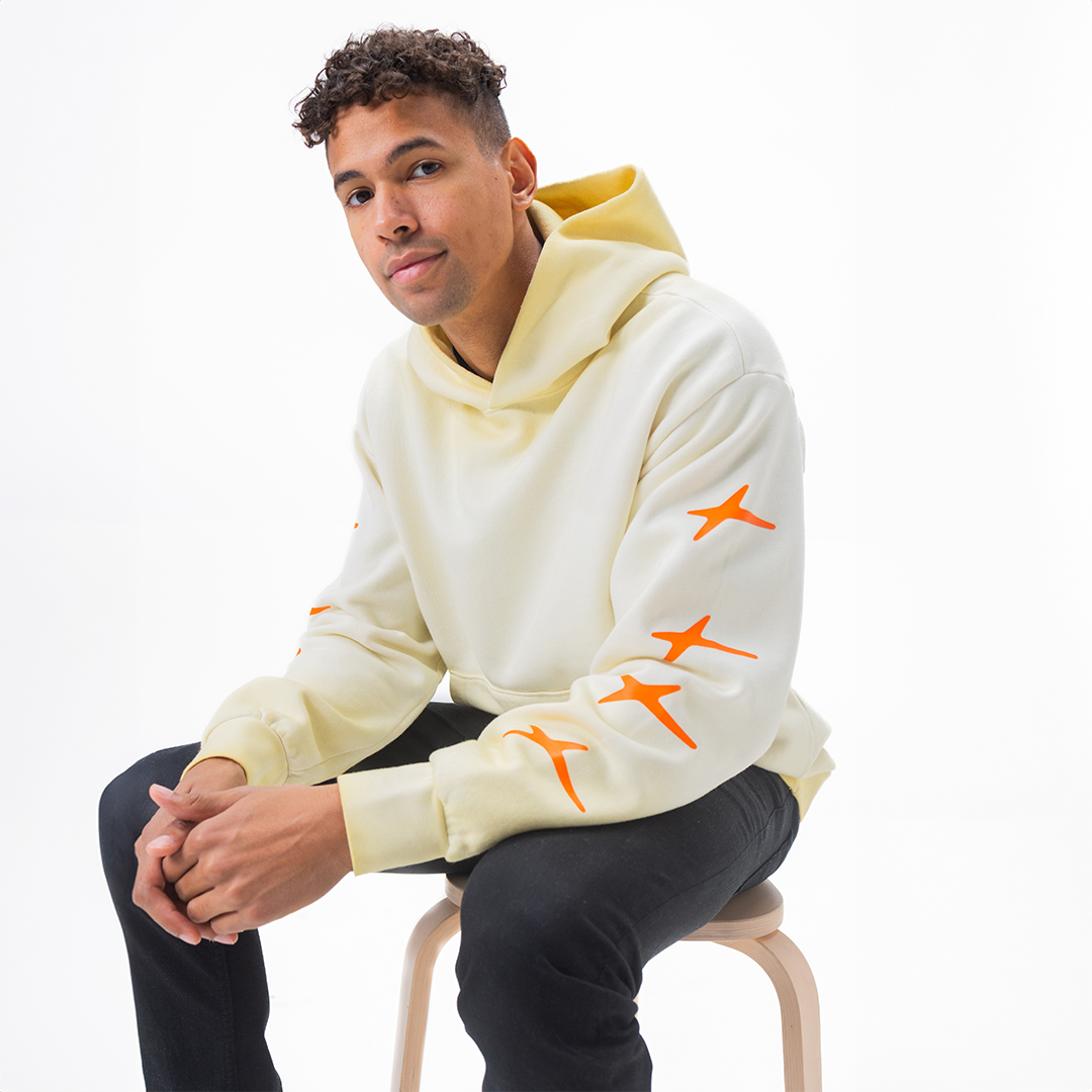 M-STAR Faded Hoodie (Cream)