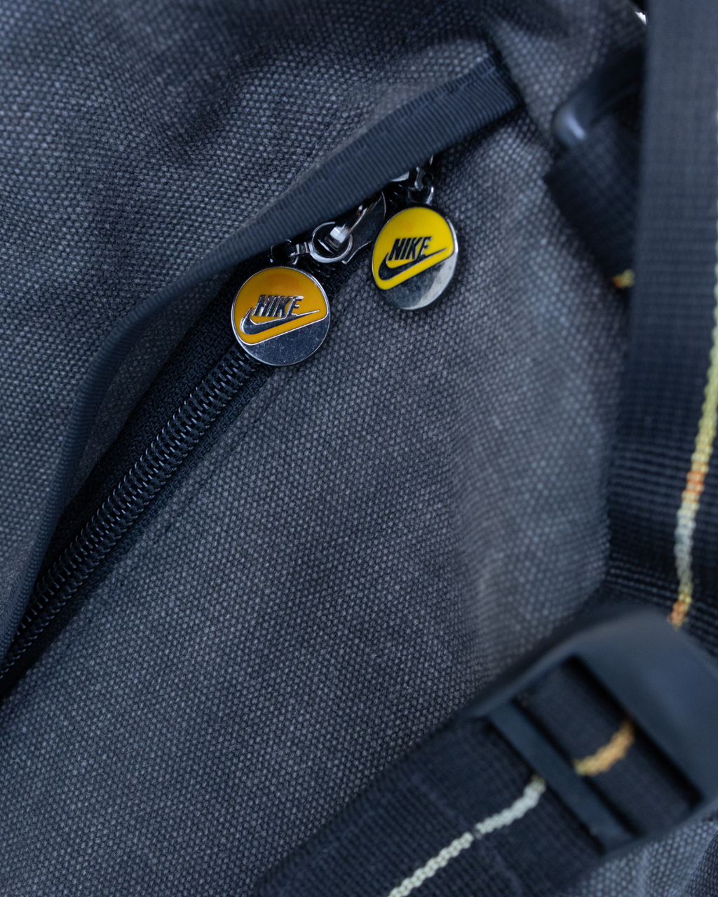 1990s Orange Check Nike Dufflebag