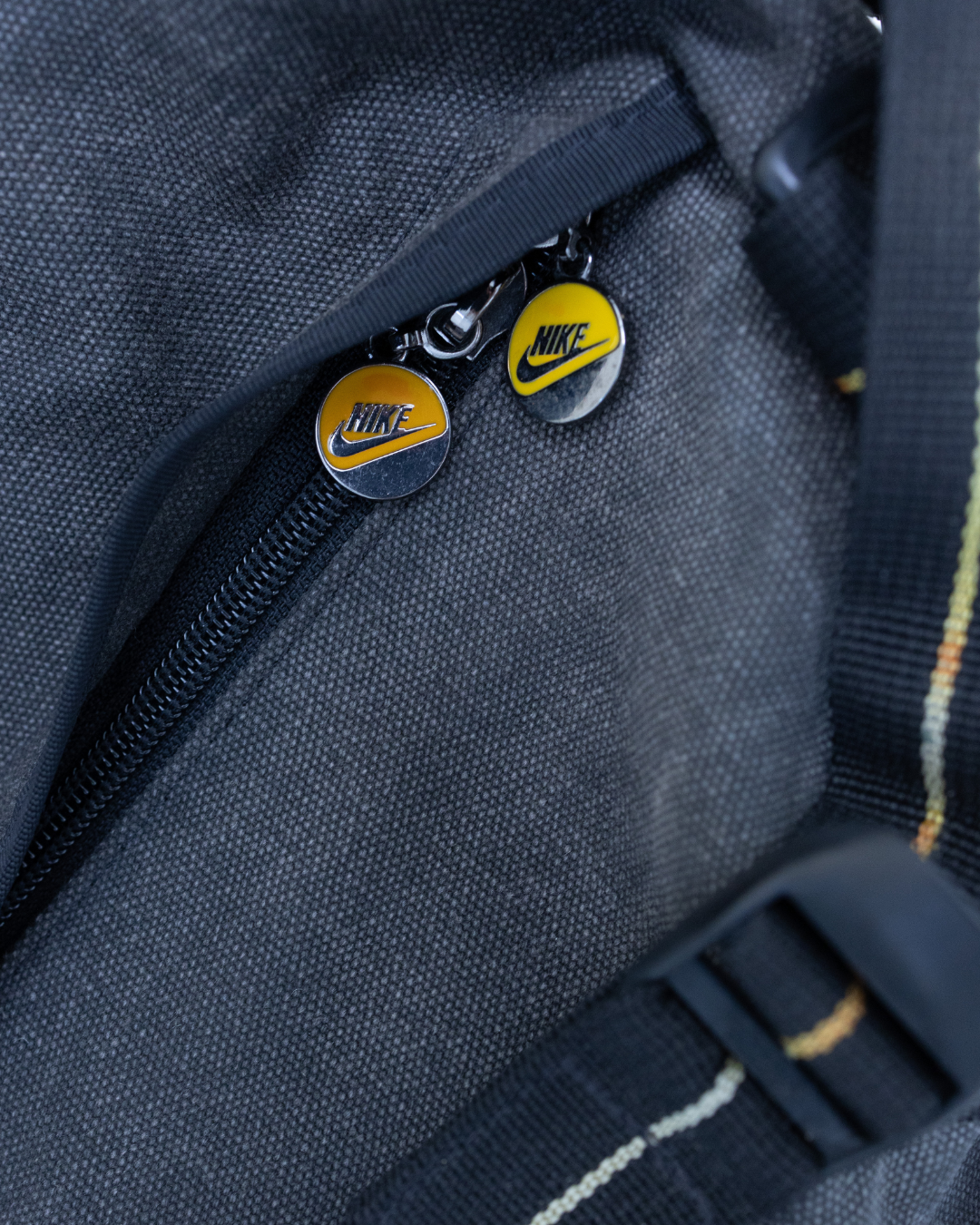 1990s Orange Check Nike Dufflebag