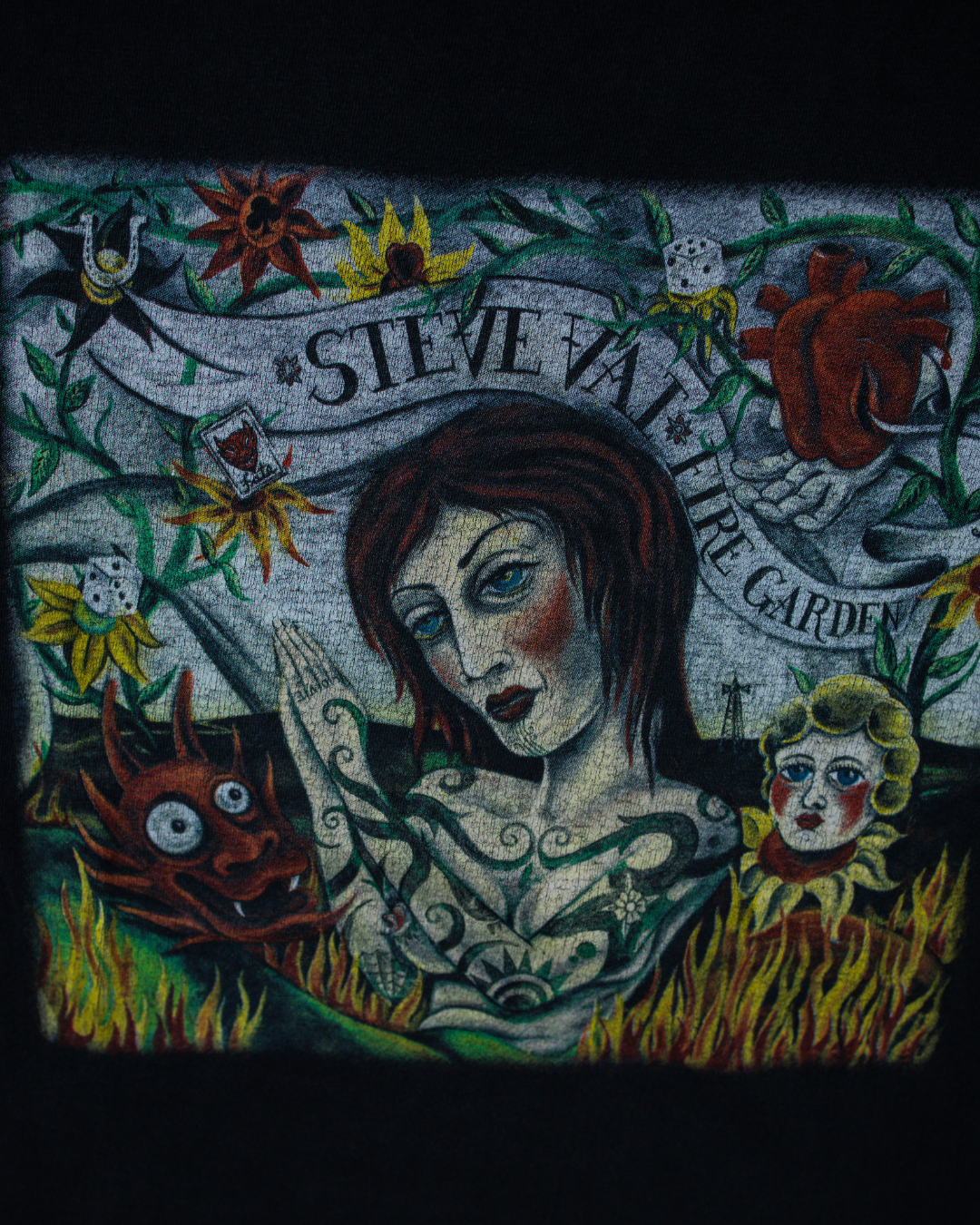1996 Steve Vai Fire Garden Graphic T