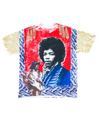 Michael Rios Print Jimi Hendrix AOP T (Autographed)