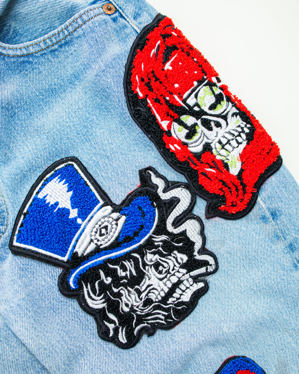 M@RKET x Guns 'N Roses Levi's Patch Denim Pants