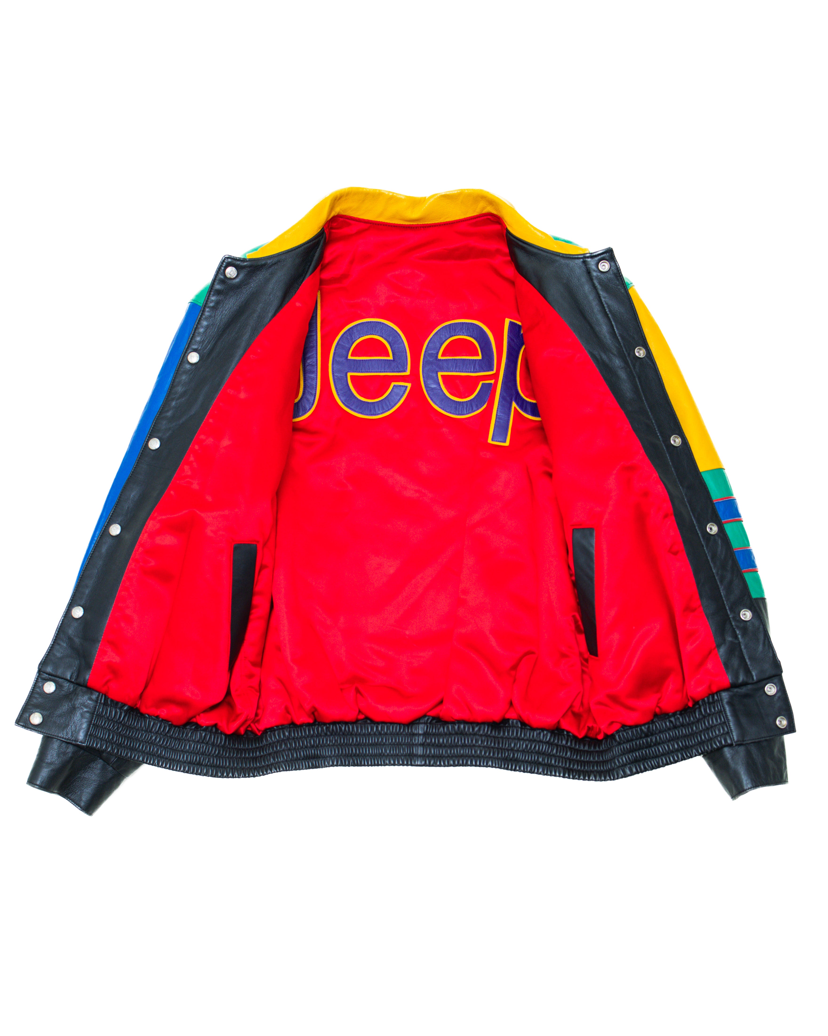 1990s Jeff Hamilton Jeep Reversible Leather Jacket