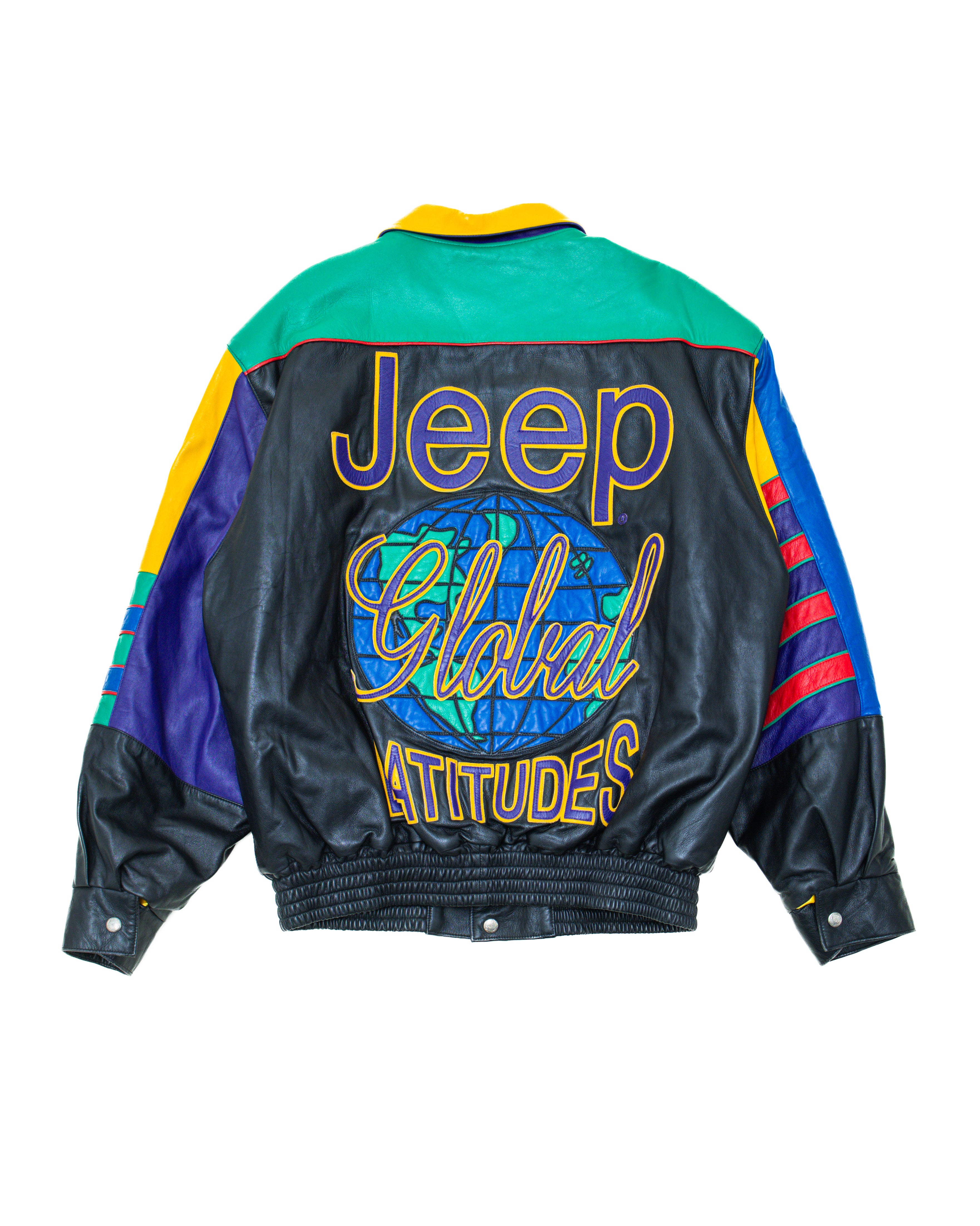 【Jeep】Cow leather vintage jacket 1990s Jeff Hamilton Jeep Reversible Leather Jacket – M-Star Studios