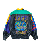 1990s Jeff Hamilton Jeep Reversible Leather Jacket