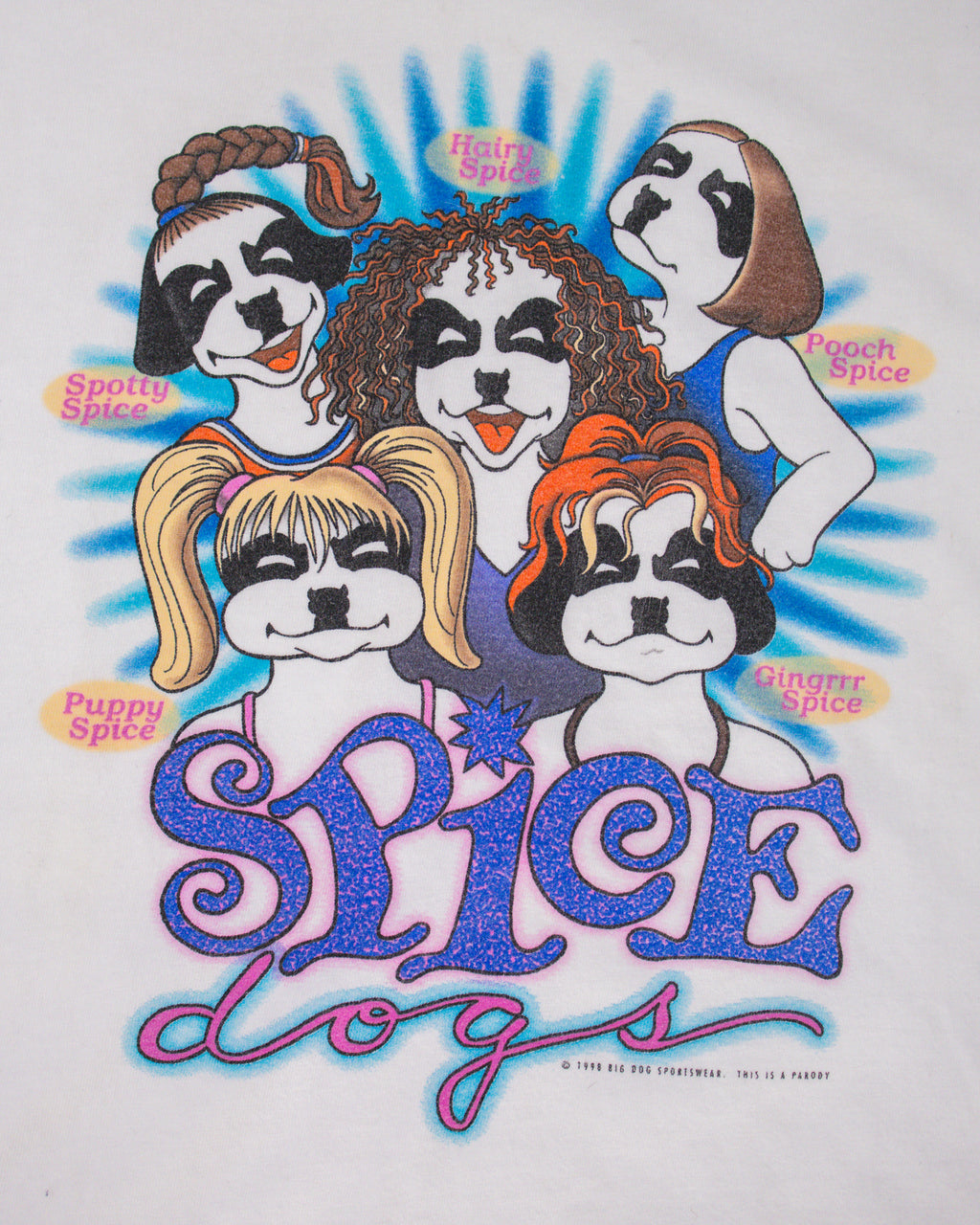 BIG DOGS 1998 SPICE GIRLS PARODY TEE