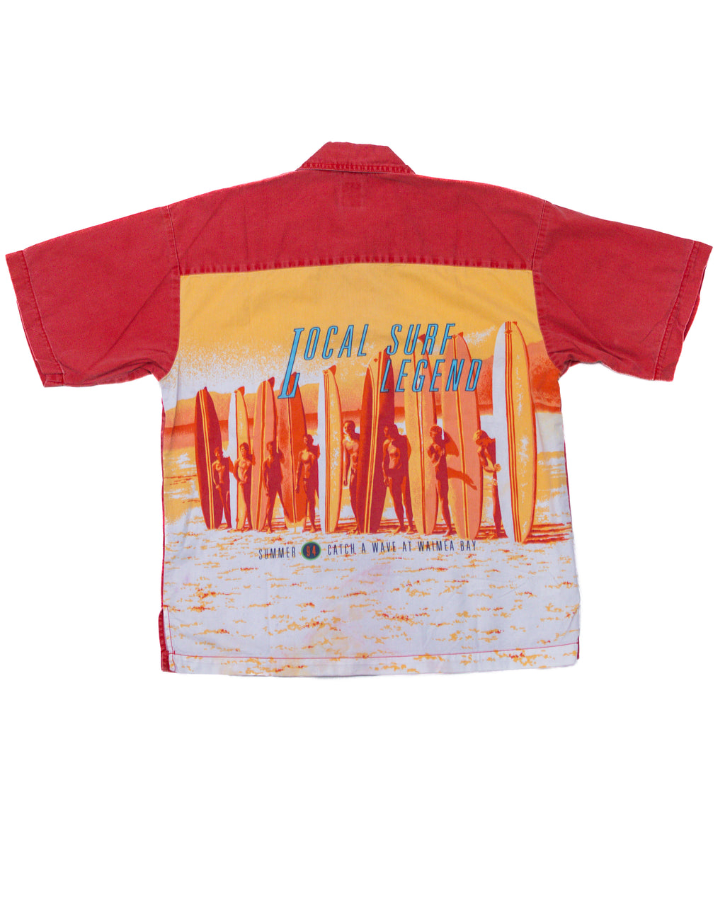 GAP BLUE LABEL HEAVYWEIGHT BOXY SHIRT LOCAL SURF LEGEND 1994 WAIMEA BAY BUTTON-DOWN