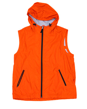 GAP Y2K TECH-NYLON VEST IN SAFETY ORANGE