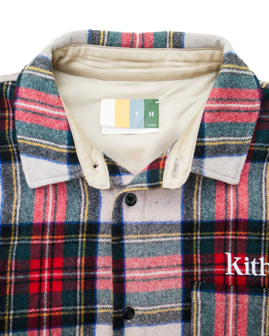 KITH Ginza Flannel Checkered Plaid Shirt Overshirt FW 2021