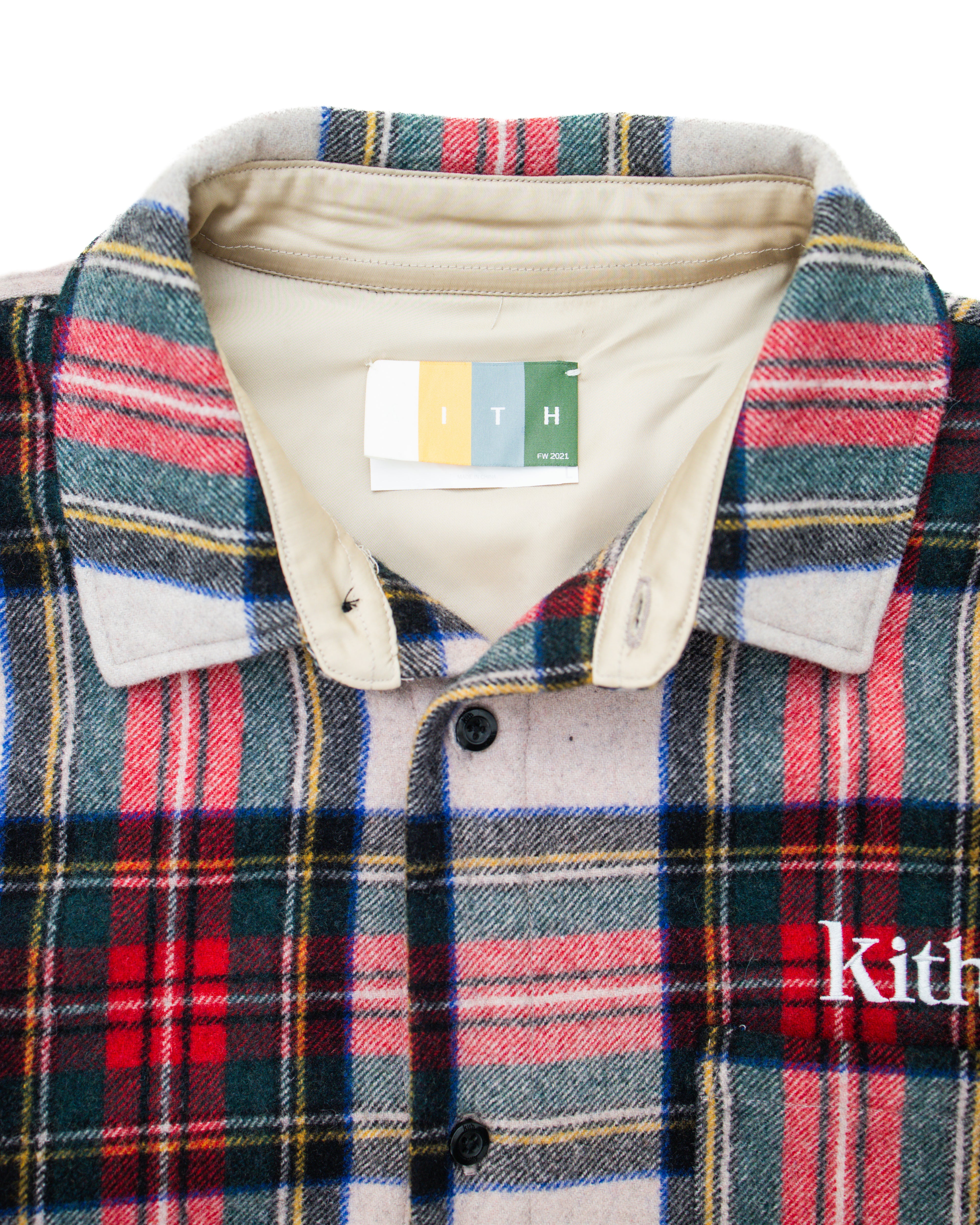 KITH Ginza Flannel Checkered Plaid Shirt Overshirt FW 2021