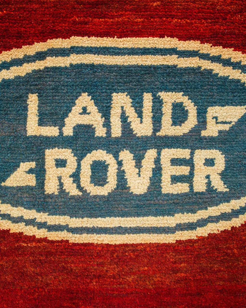 Vintage Land Rover Afghan Rug (FADED)
