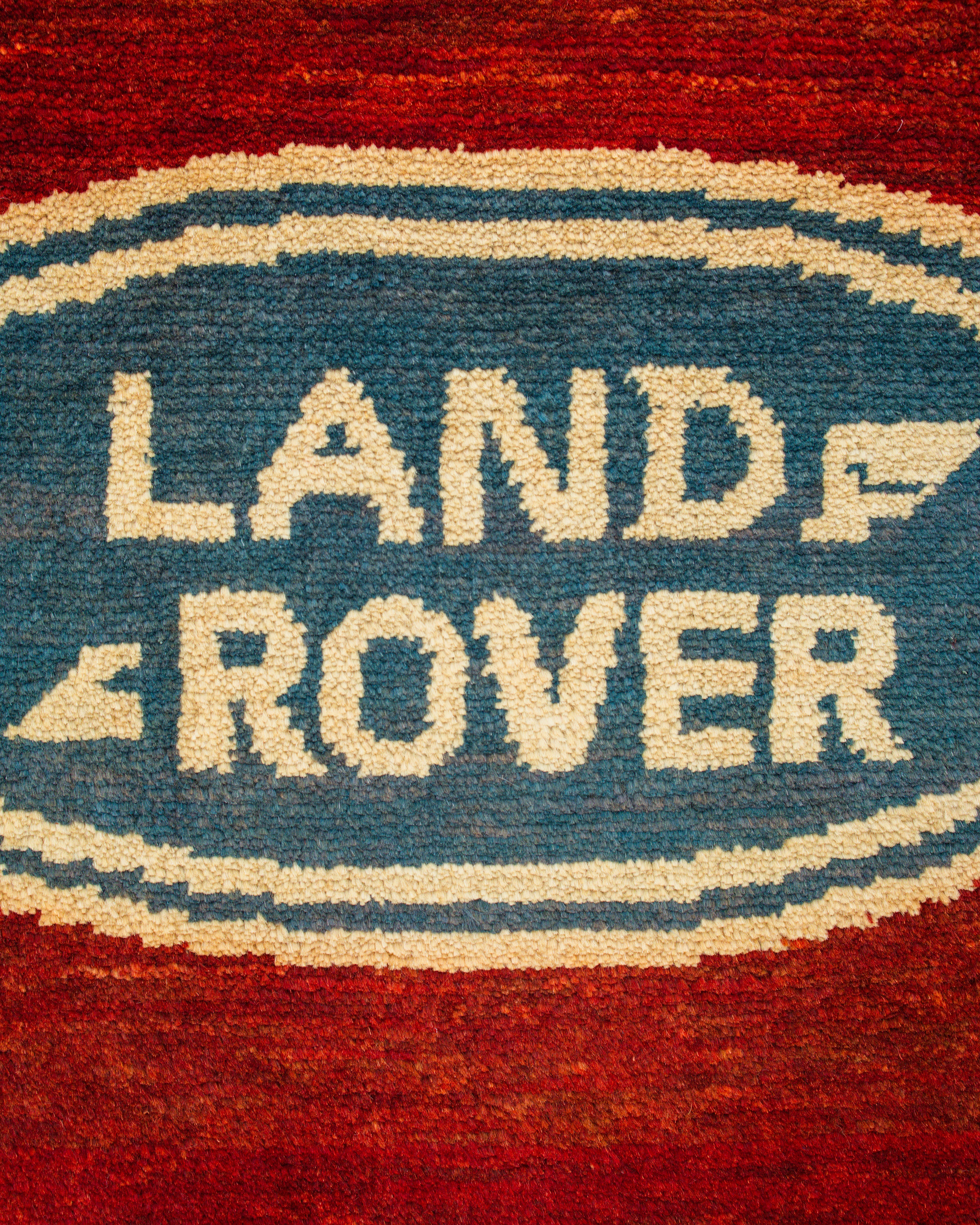 Vintage Land Rover Afghan Rug (FADED)