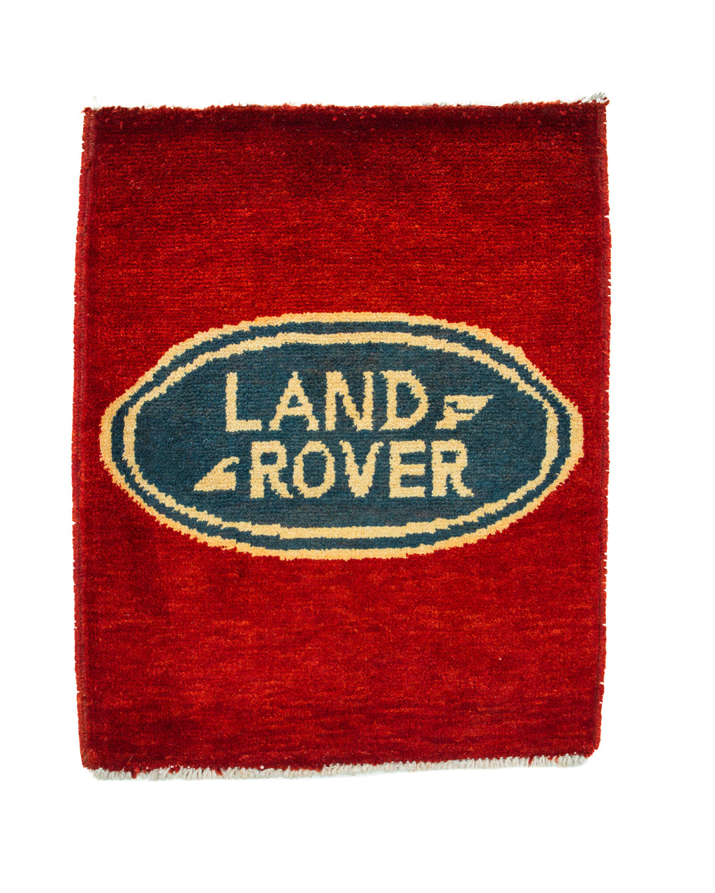 Vintage Land Rover Afghan Rug Red