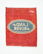 Vintage Land Rover Afghan Rug Red