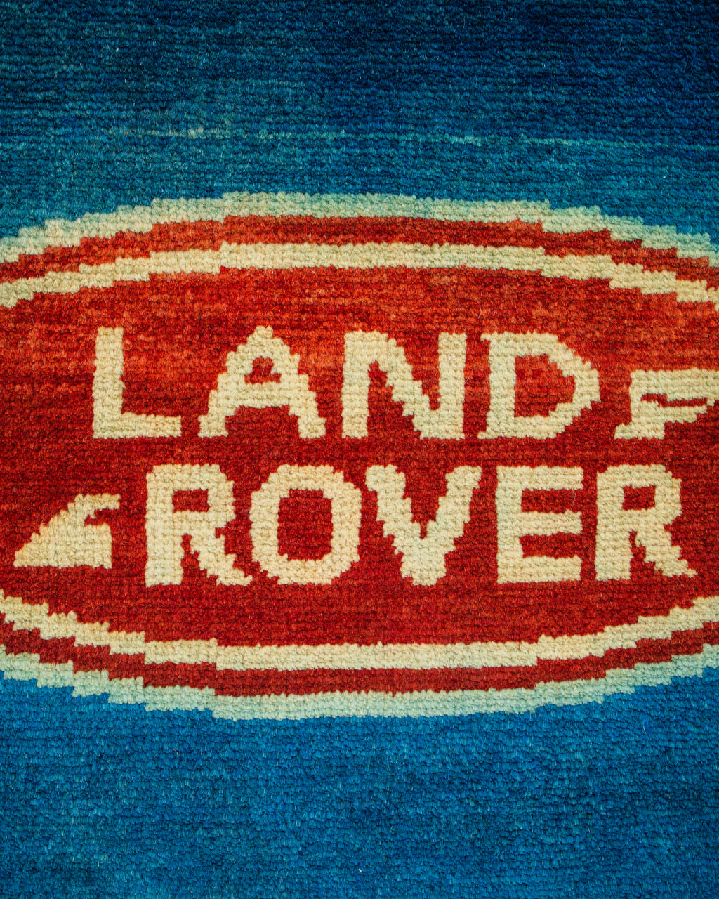 Vintage Land Rover Navy Rug (FADED)