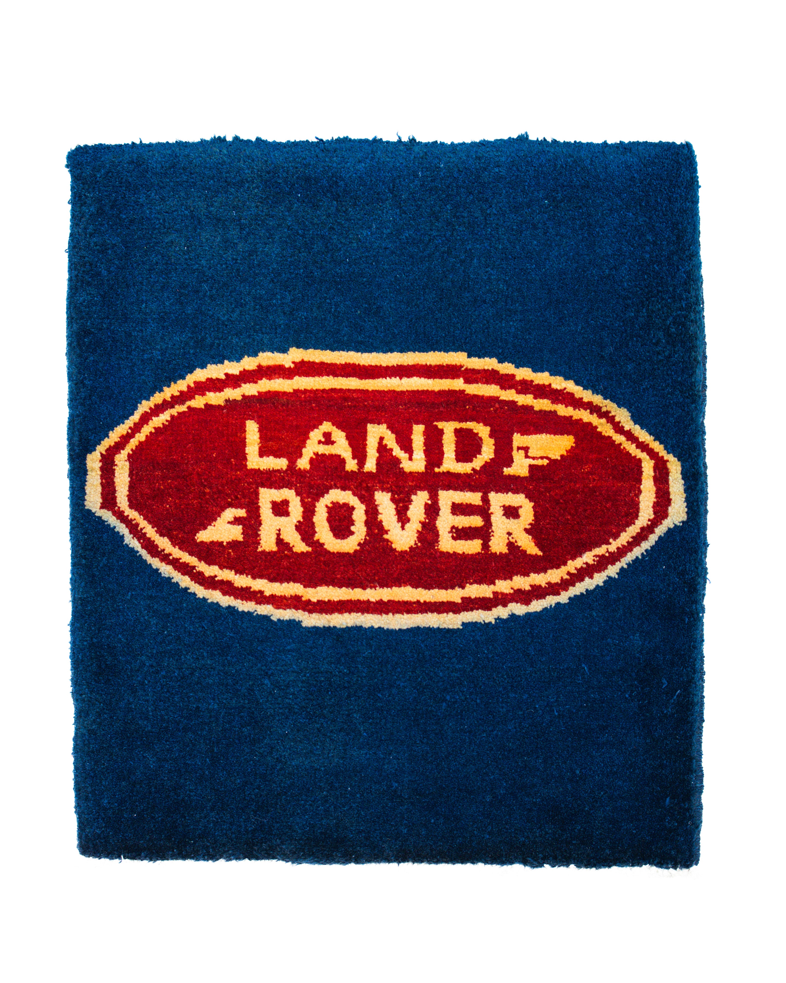 Vintage Land Rover Navy Rug