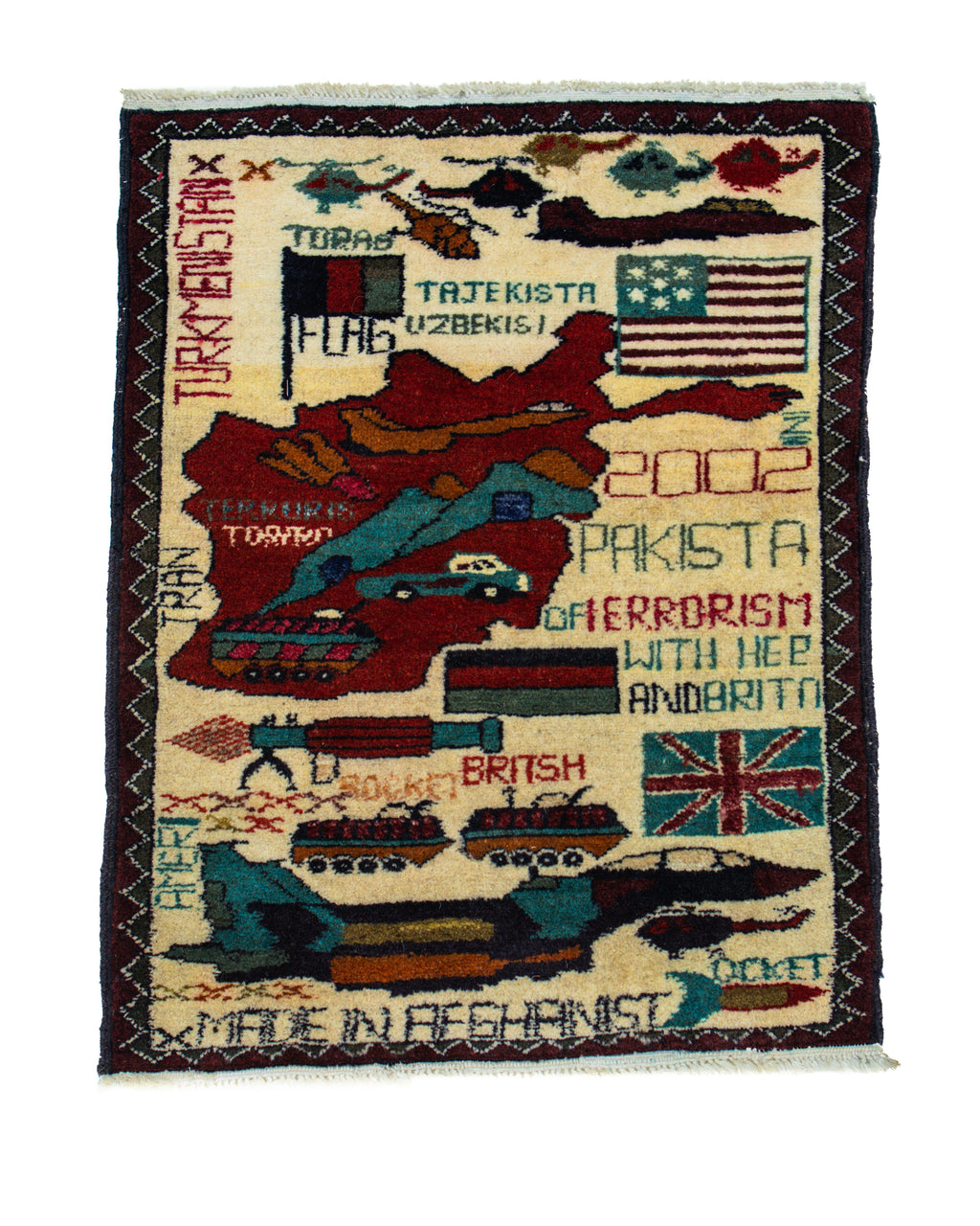 2002 Made in Afghanistan Persian Rug