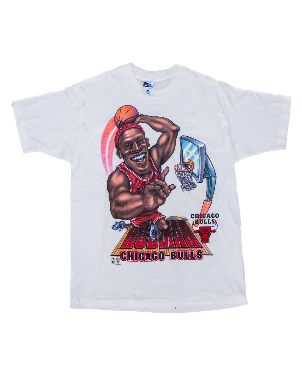 PRO LAYER DENNIS RODMAN CHICAGO BULLS CARICATURE TEE