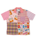 KARL HELMUT 90S GRAPHIC PATCHWORK BOWLING SHIRT