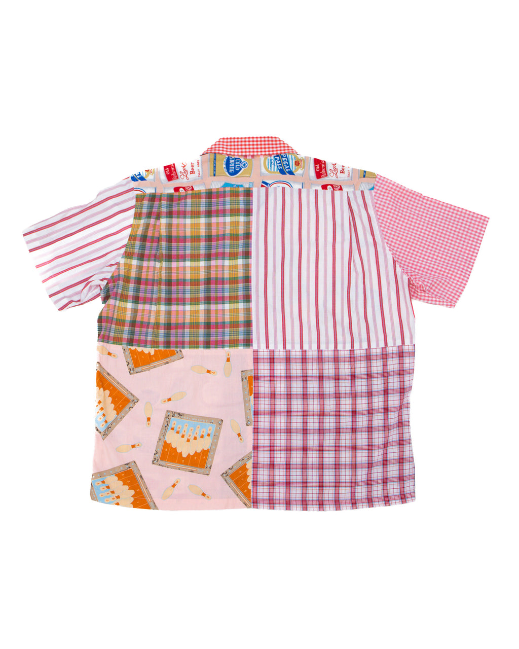KARL HELMUT 90S GRAPHIC PATCHWORK BOWLING SHIRT