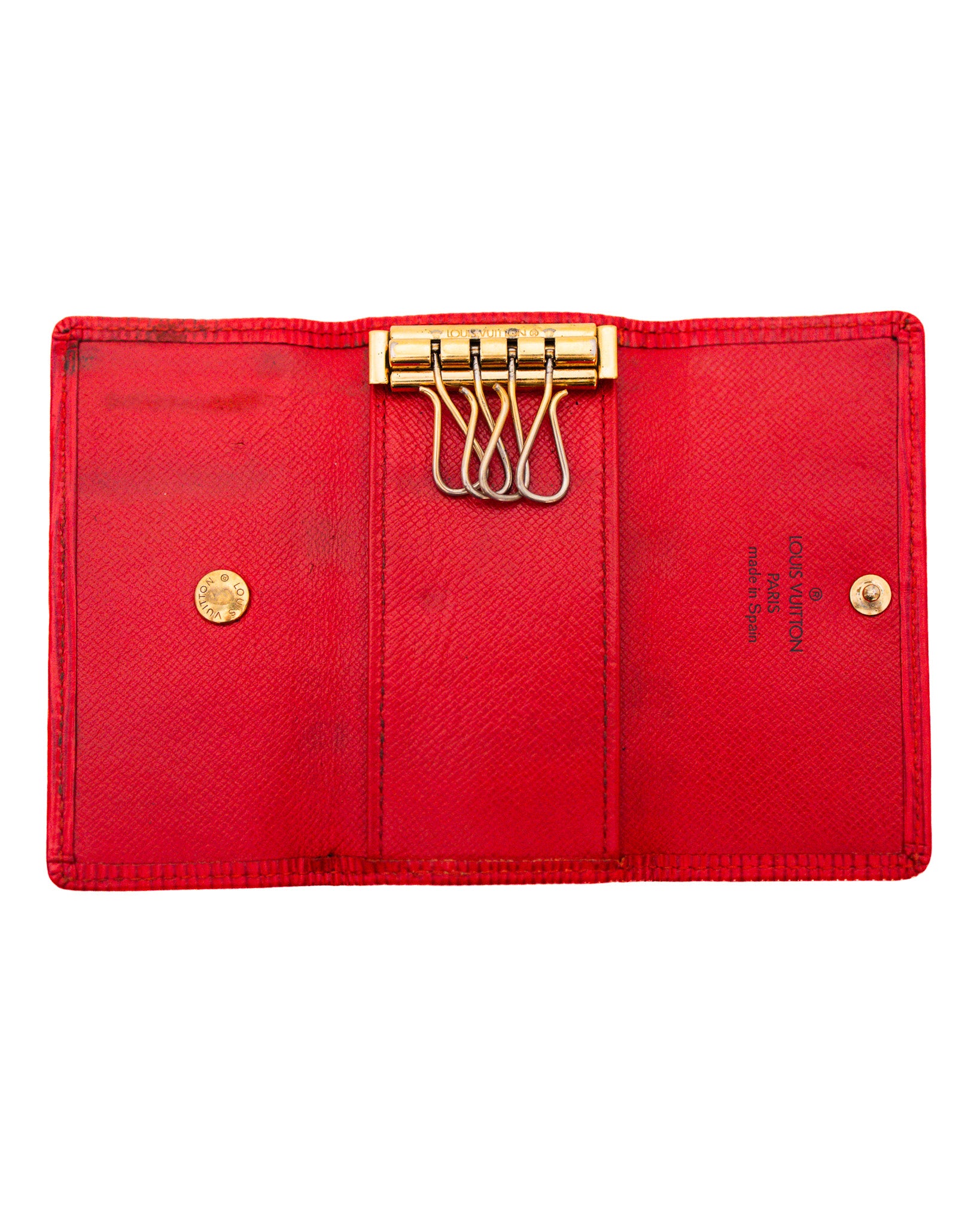 LOUIS VUITTON CASTILIAN RED EPI LEATHER MULTICLÈS