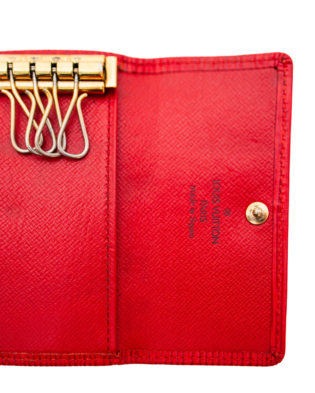 LOUIS VUITTON CASTILIAN RED EPI LEATHER MULTICLÈS