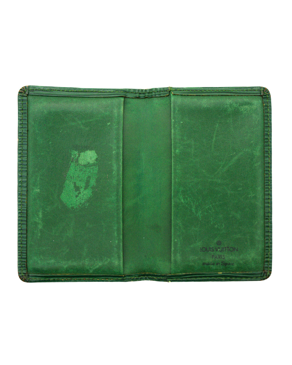 LOUIS VUITTON BORNEO GREEN EPI LEATHER WALLET