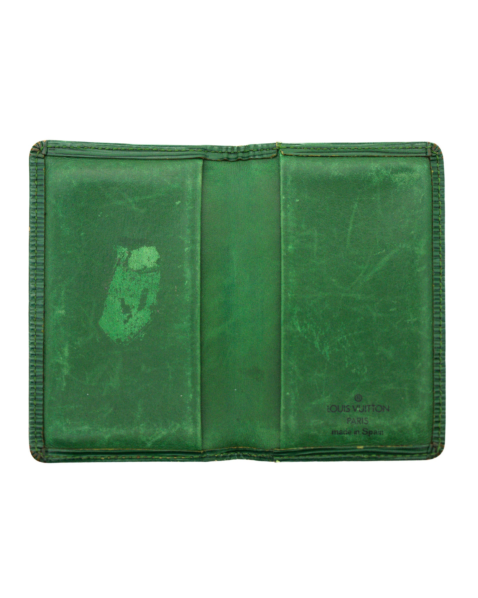 LOUIS VUITTON BORNEO GREEN EPI LEATHER WALLET