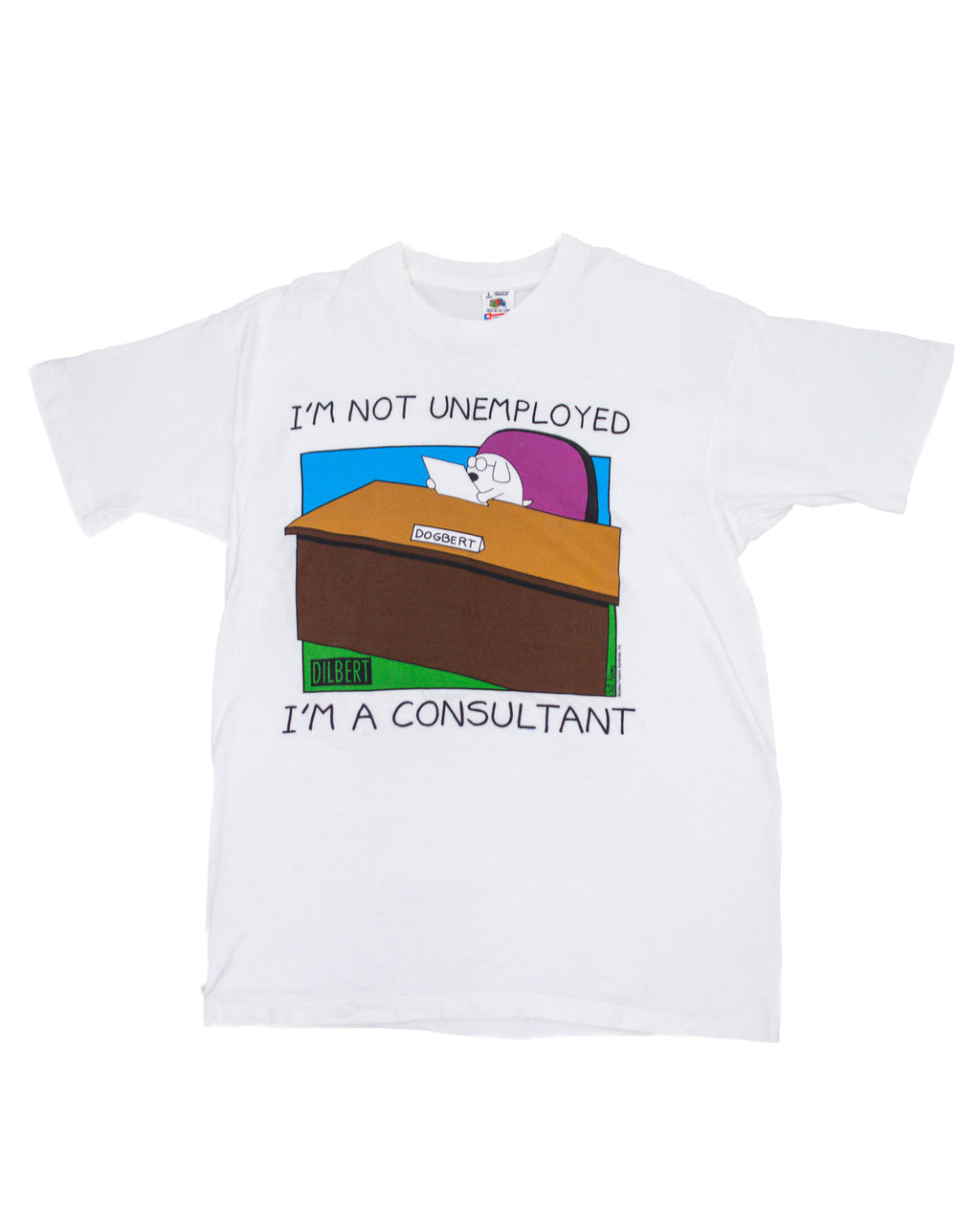 FRUIT OF THE LOOM DILBERT SINGLE-STITCH SATIRE TEE