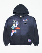 Faded Patchwork Hoodie
