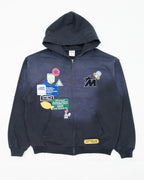 Faded Patchwork Hoodie