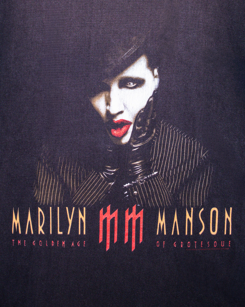 2003 SHOOT MARILYN MANSON GROTESK BURLESK TOUR TEE