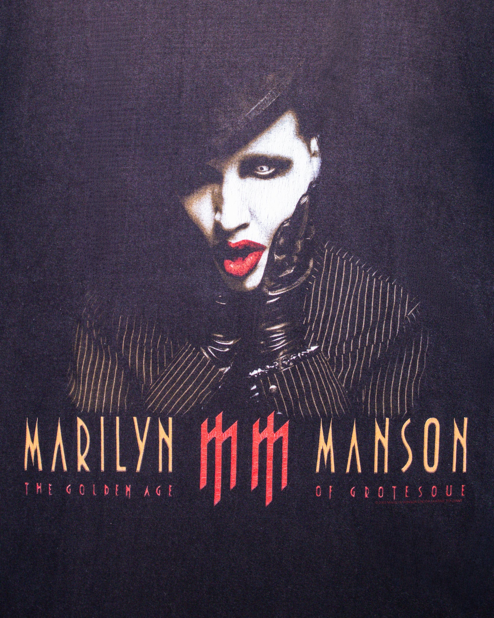 2003 SHOOT MARILYN MANSON GROTESK BURLESK TOUR TEE