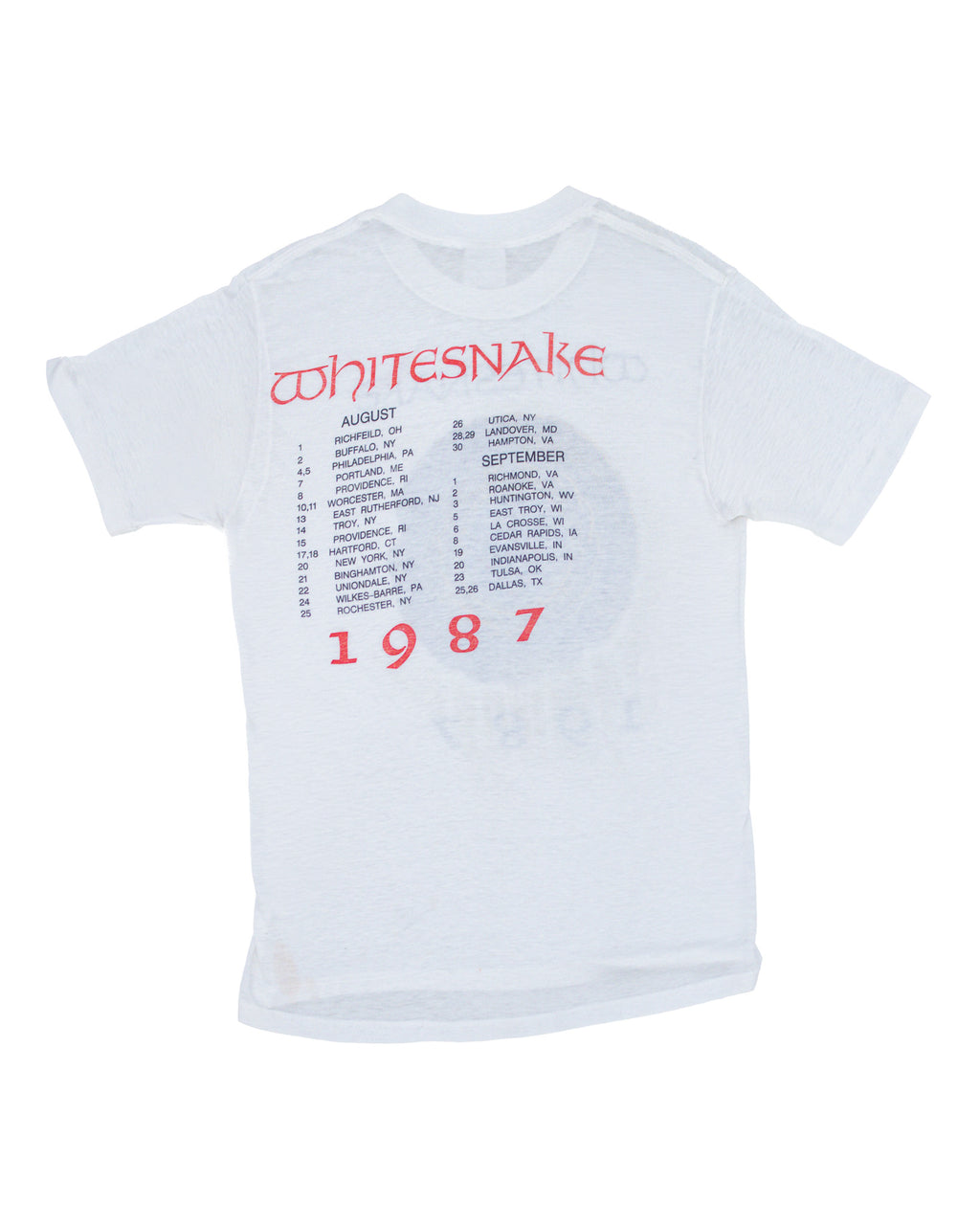 WHITESNAKE 1987 NORTH AMERICAN TOUR TEE