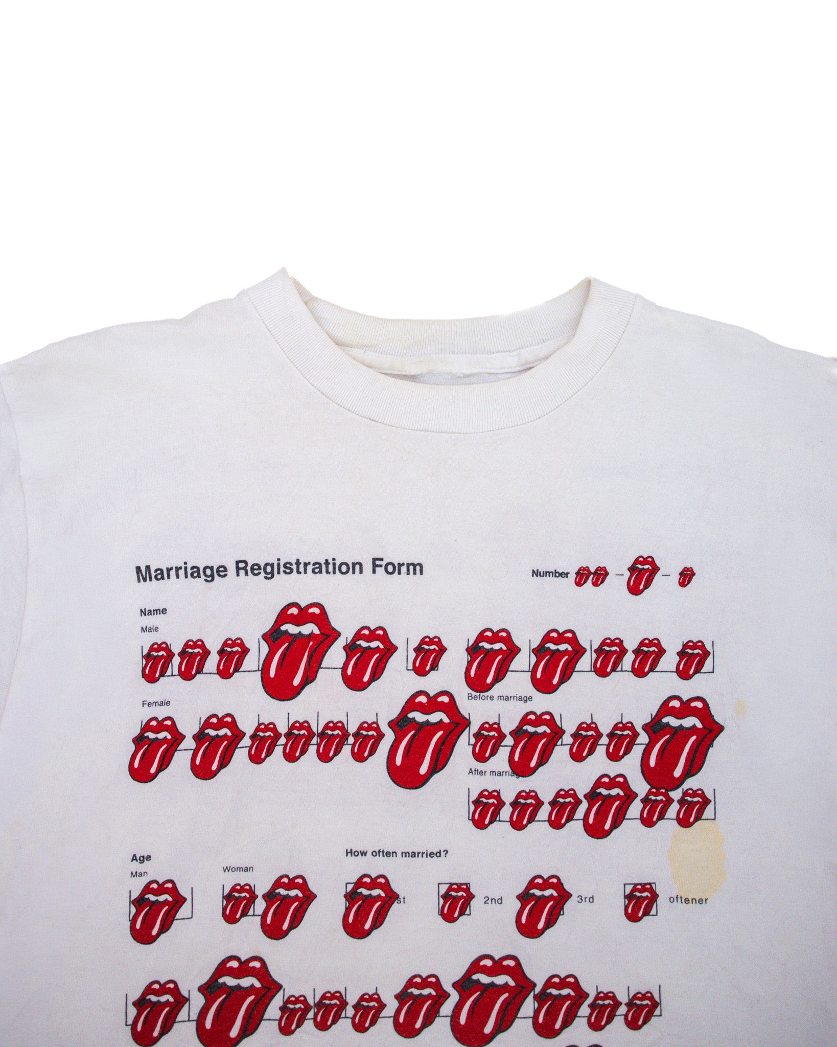 2009 THE ROLLING STONES 'MARRIAGE AND DIVORCE' GRAPHIC TEE