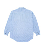 1960s Hickory Stripe 1/4 Zip Work Shirt