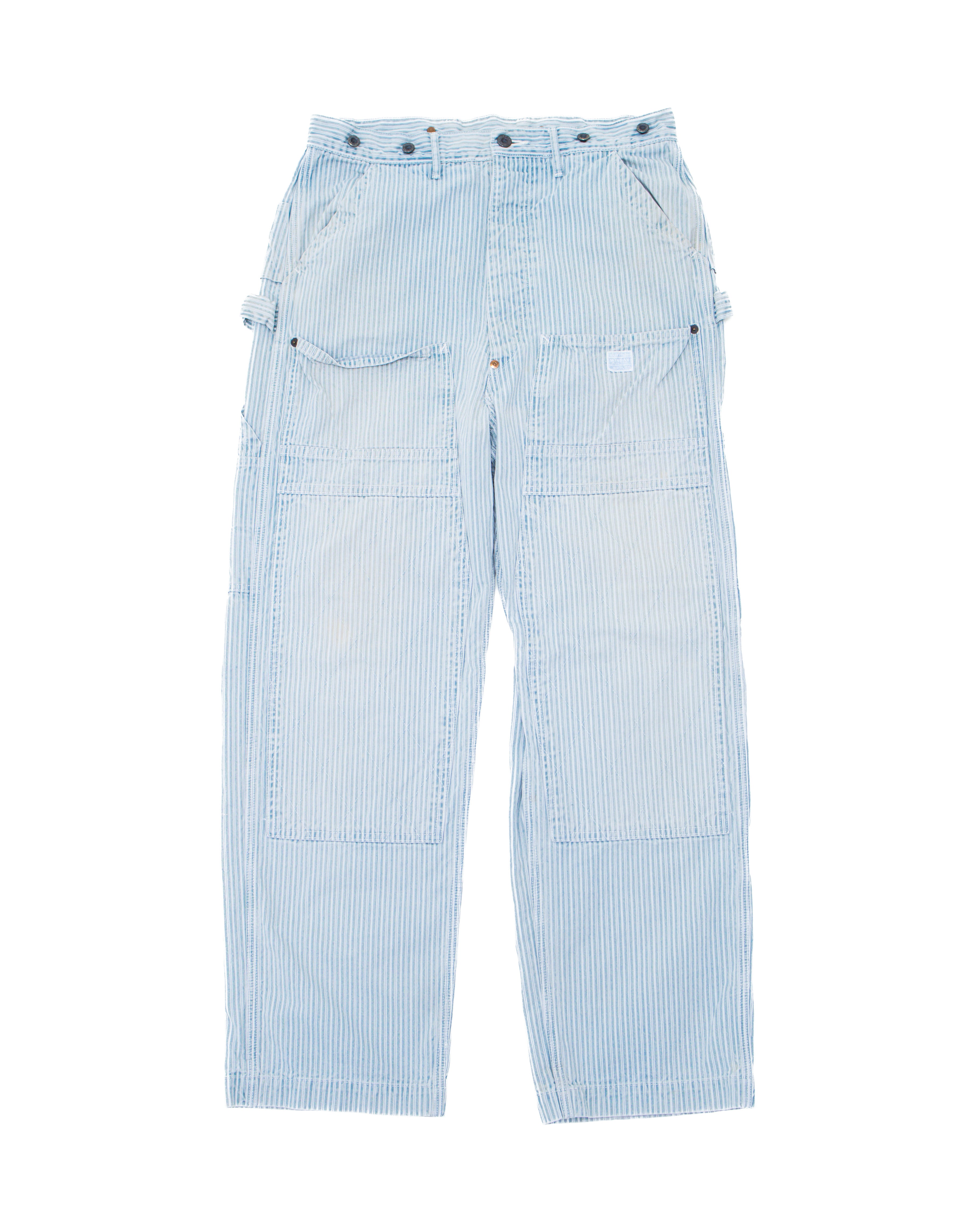 Kapital Hickory Stripe Carpenter Pants