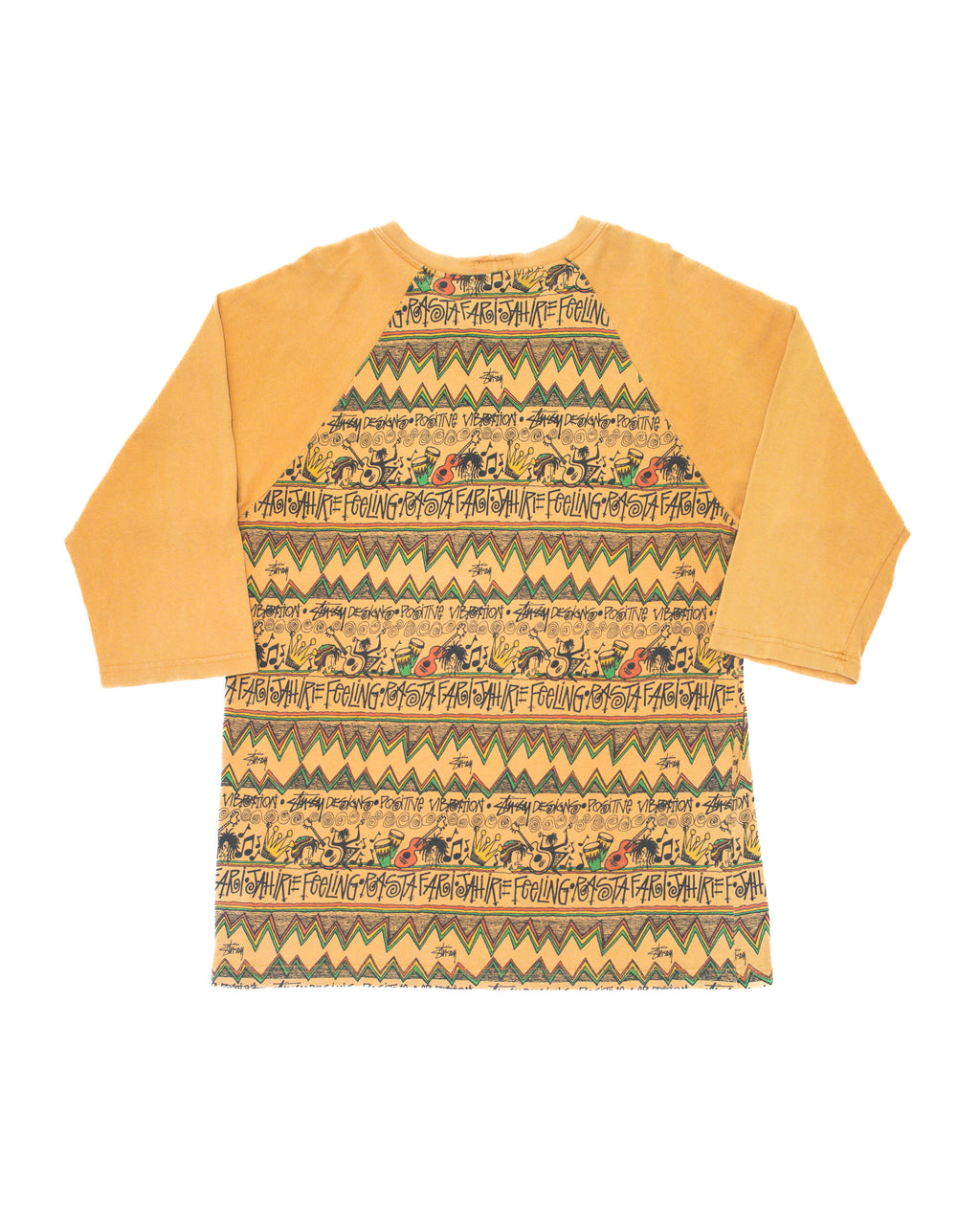 1980s Stussy Rasta Raglan T