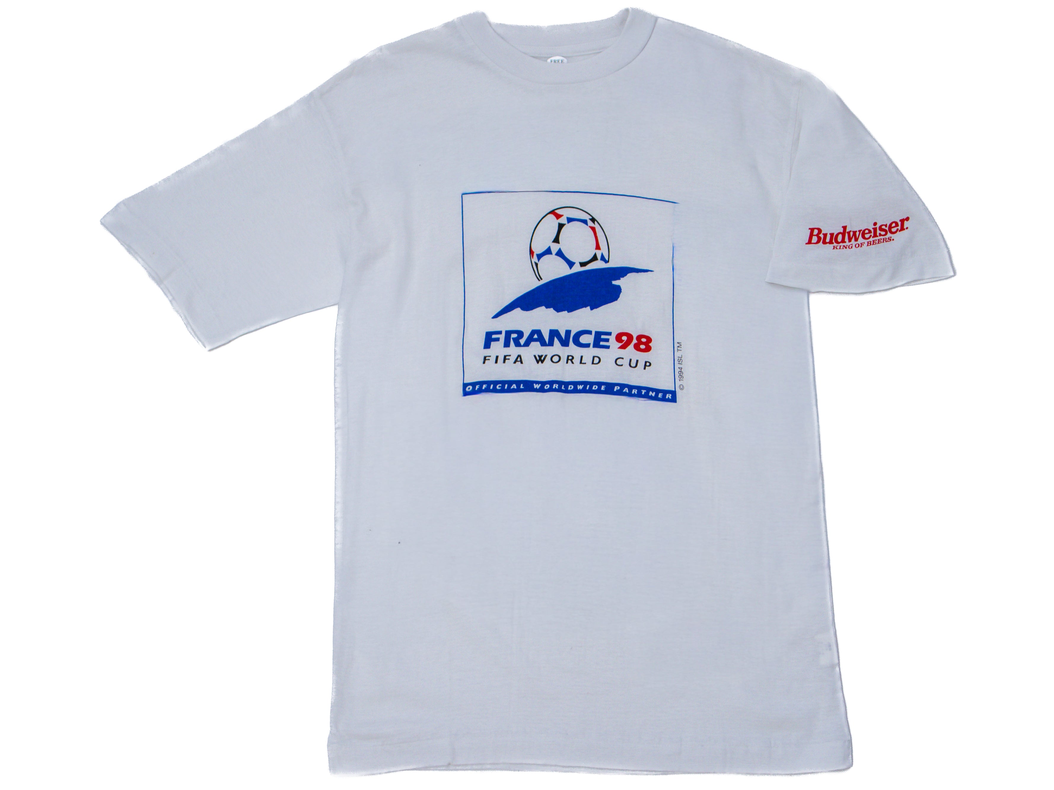 BUDWEISER FRANCE 98 FIFA WORLD CUP PROMO TEE