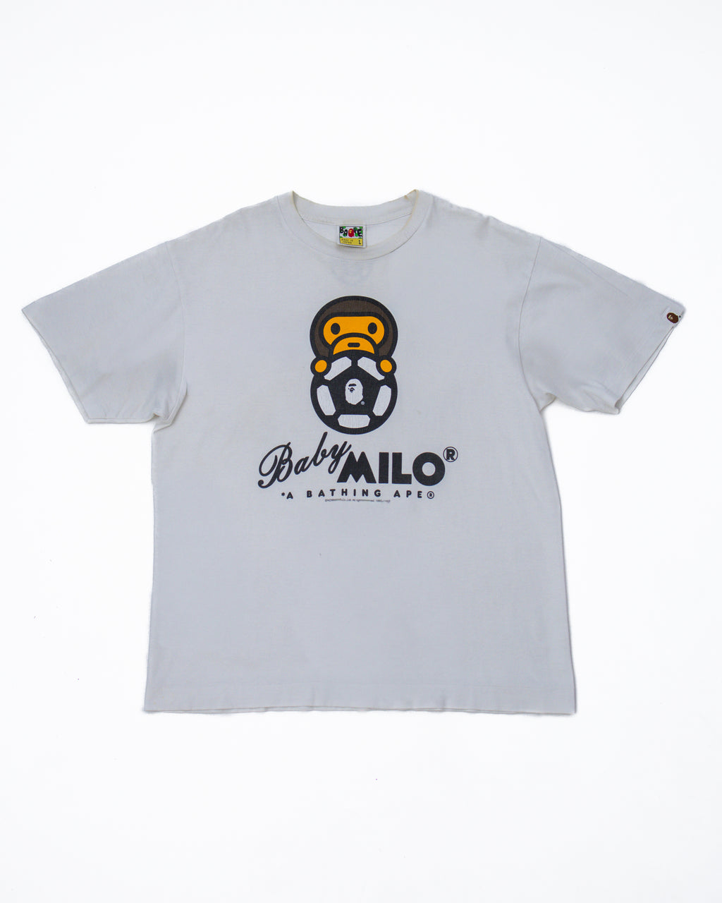 A BATHING APE BABY MILO SOCCER TEE