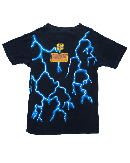 SUNRISE TURQUOISE 'JESUS POWER' ALL-OVER PRINT TEE