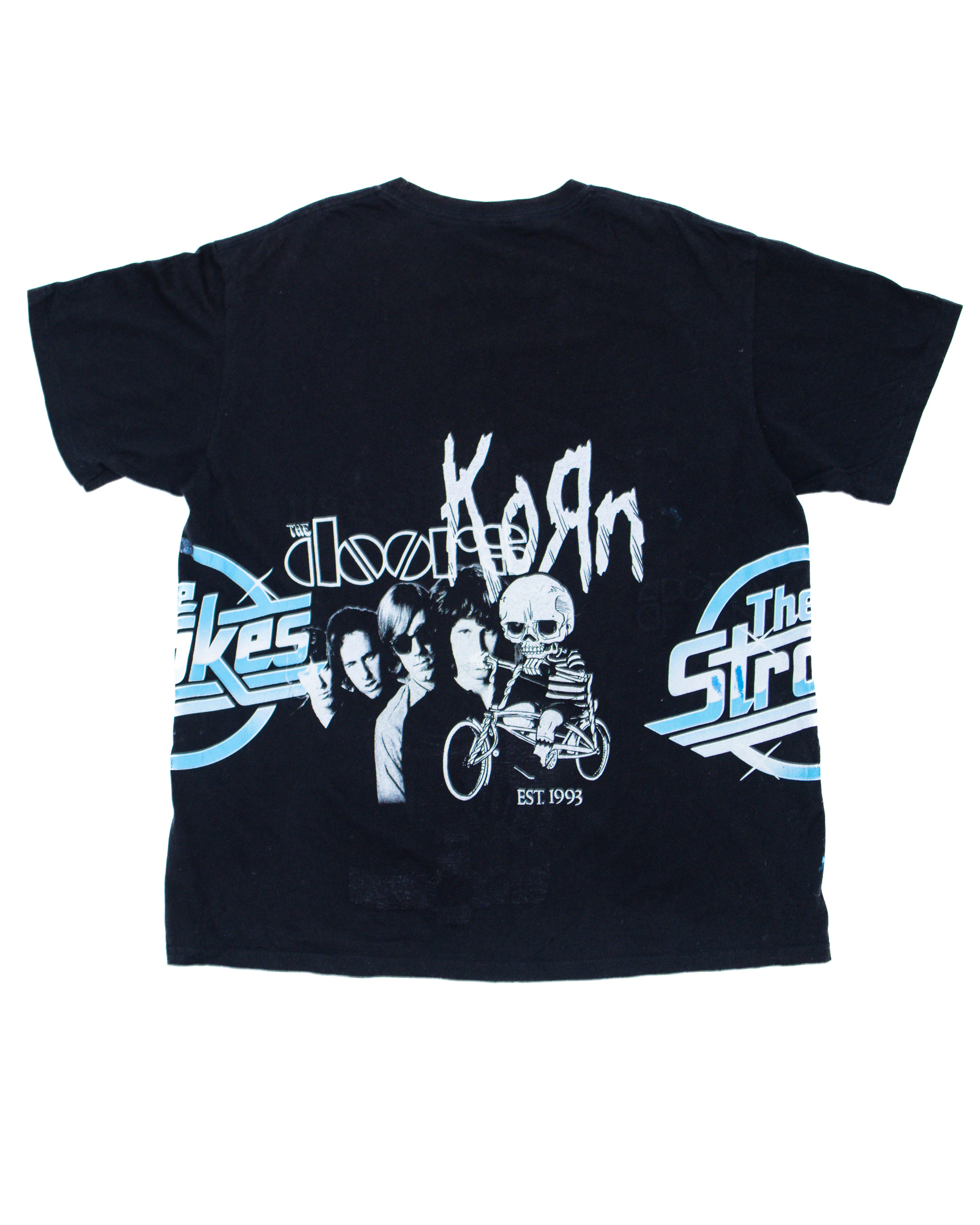 REVERSIBLE SCREEN PRINT TEST TEE FEAT... STROKES, THE BEATLES, KORN, MORRISSEY