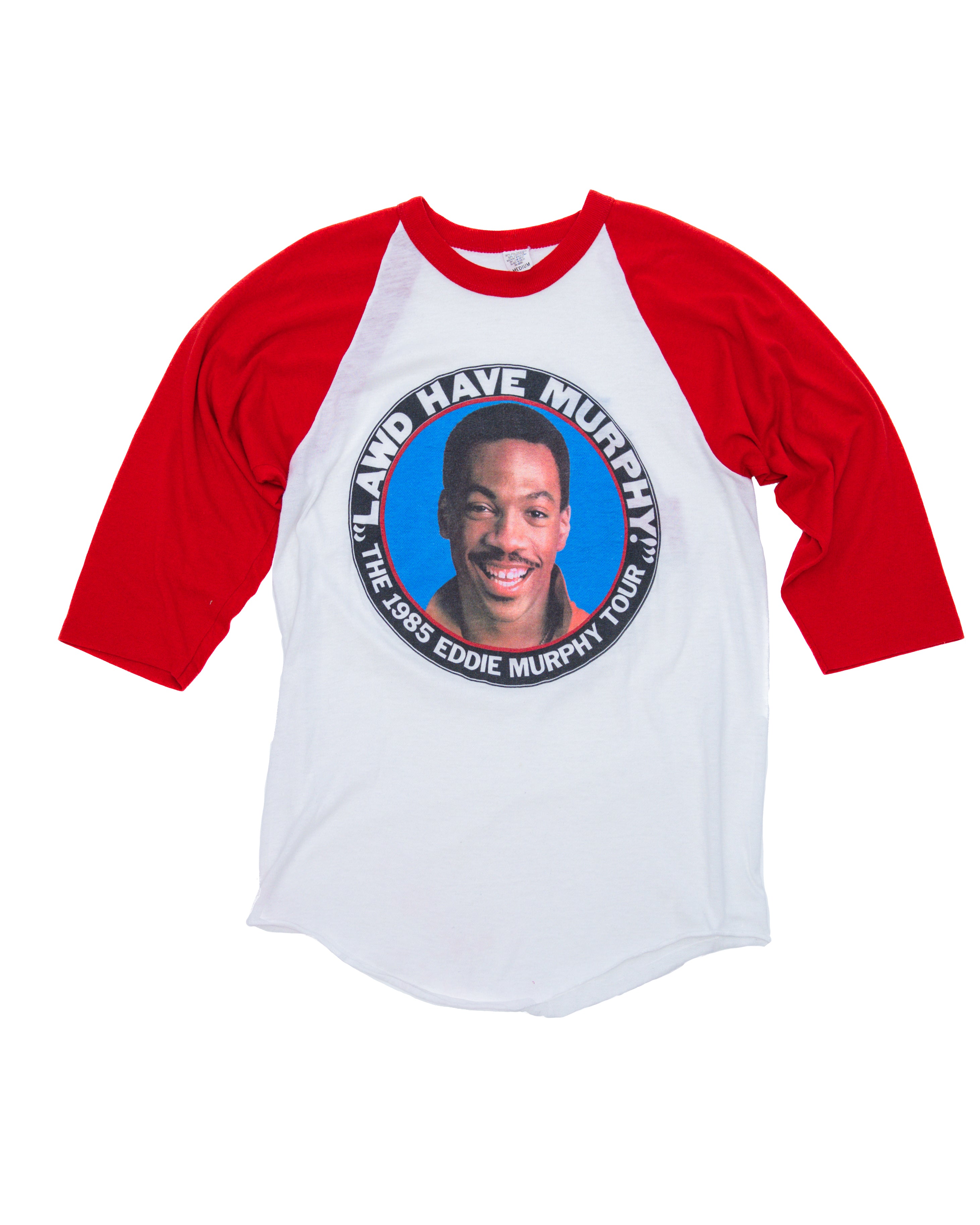 EDDIE MURPHY 1985 LAWD HAVE MURPHY BASEBALL TEE