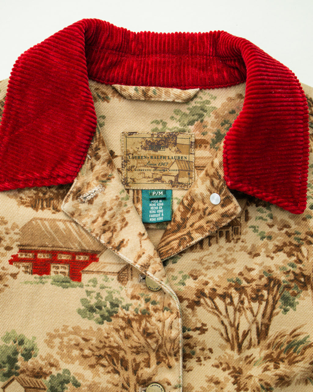 Vintage Ralph Lauren Contrast Collar Barn Jacket