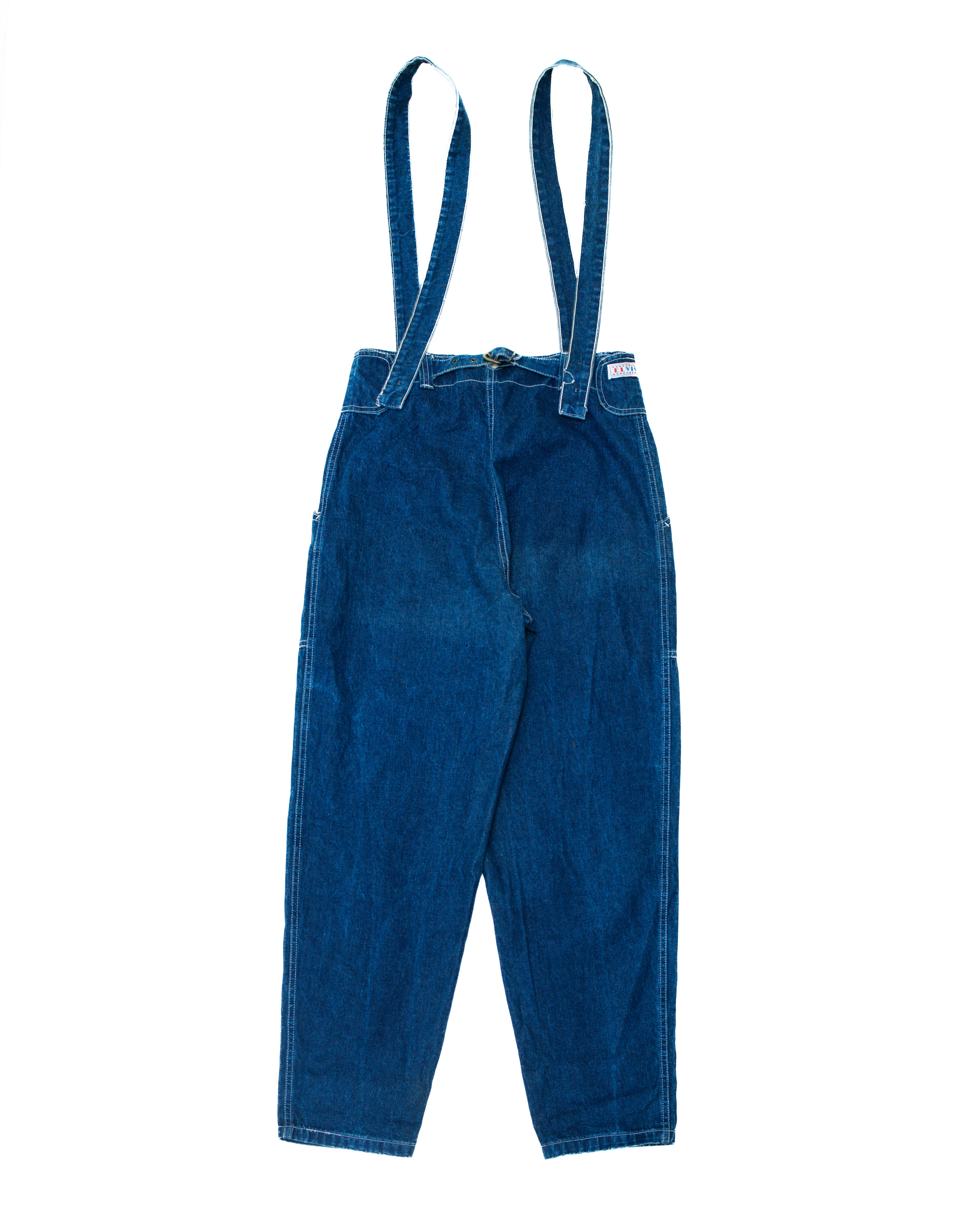Vintage Elvis Tag Strap Denim Overalls