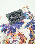 Vintage Modzart London Bijou Print Denim Pants
